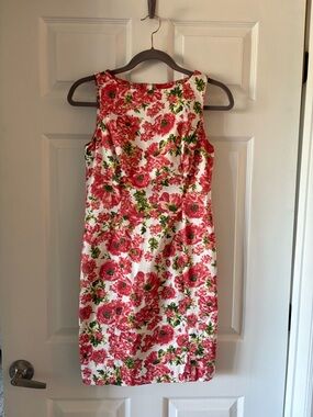 Women’s Talbots Sleeveless Sheath Dress - Pink Floral - SIZE 2